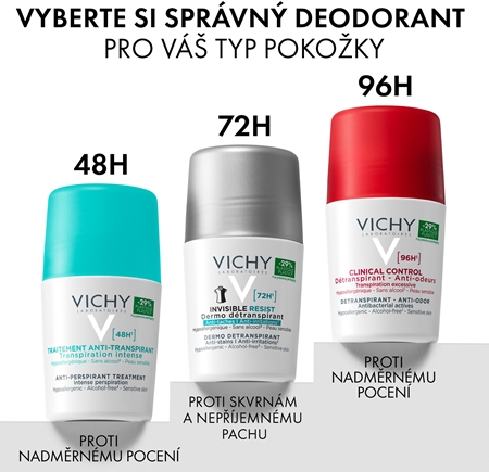 Vichy Deodorant 48h antiperspirant roll-on proti nadměrnému pocení