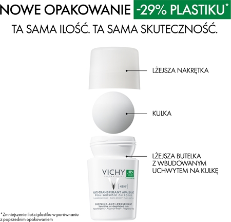 Vichy Deodorant 48h dezodorant roll-on do skóry wrażliwej i podrażnionej