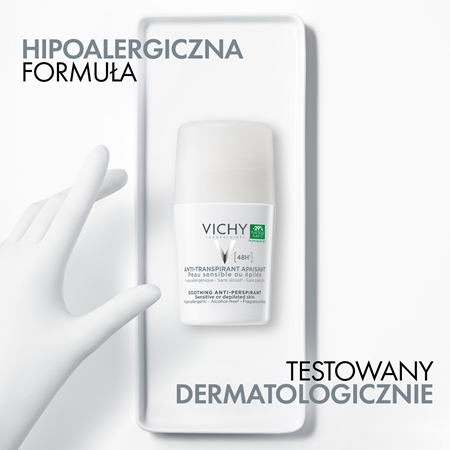 Vichy Deodorant 48h dezodorant roll-on do skóry wrażliwej i podrażnionej