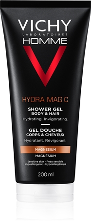 Vichy Homme Hydra-Mag C tusfürdő gél testre és hajra
