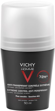 Vichy Homme Deodorant antiperspirantti roll-on Liiallisen Hikoilun hoitamiseen
