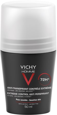 Vichy Homme Deodorant roll-on antibacteriano contra suor excessivo
