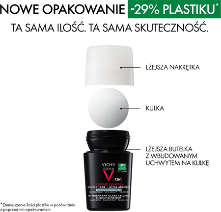 Vichy Homme Deodorant antyperspirant roll-on przeciw nadmiernej potliwości