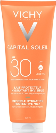 Vichy Capital Soleil Beach Protect Beskyttende og fugtgivende ansigts- og kropslotion SPF 30