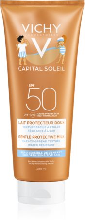 Vichy Capital Soleil Gentle Milk Lapte de protecție pentru copii pentru fata si corp SPF 50