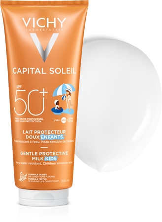 Vichy Capital Soleil Gentle Milk zaštitno mlijeko za dječje lice i tijelo SPF 50