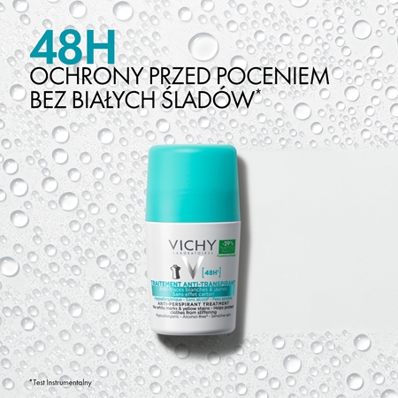 Vichy Deodorant 48h antyperspirant roll-on przeciwko białym i żółtym śladom