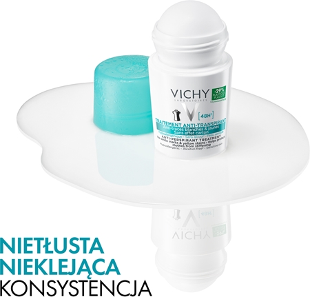 Vichy Deodorant 48h antyperspirant roll-on przeciwko białym i żółtym śladom