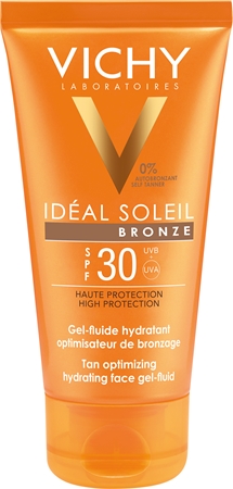 Vichy Idéal Soleil Bronze Tan Optimizing Hydrating Face Gel - Fluid SPF 30