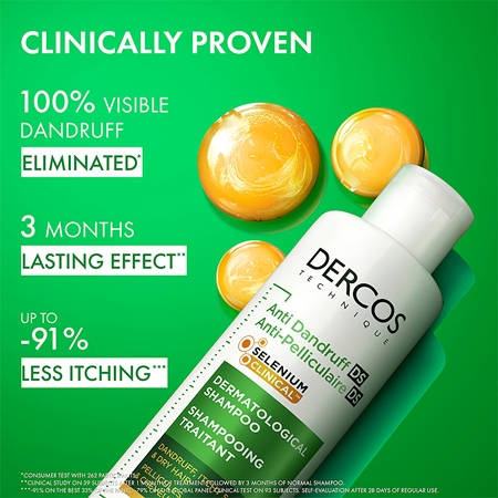 Vichy Dercos Anti-Dandruff champô anticaspa para cabelo seco
