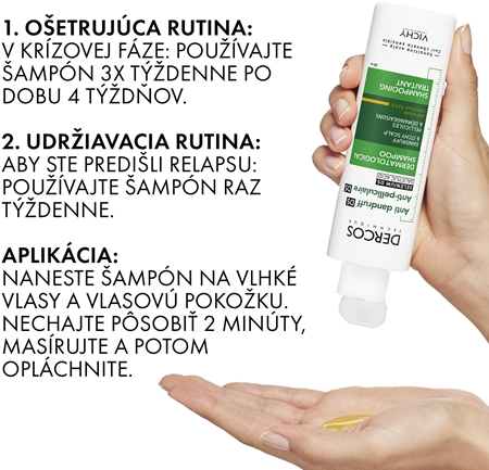 Vichy Dercos Anti-Dandruff šampón proti lupinám pre suché vlasy