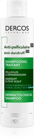 Vichy Dercos Anti-Dandruff hilsettä ehkäisevä shampoo normaaleille ja rasvoittuville hiuksille