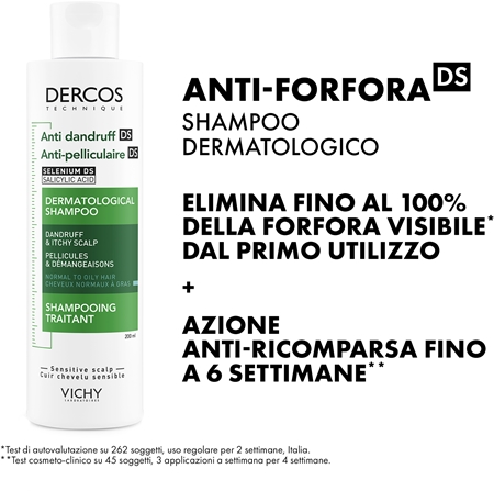 Vichy Dercos Anti-Dandruff shampoo antiforfora per capelli normali e grassi