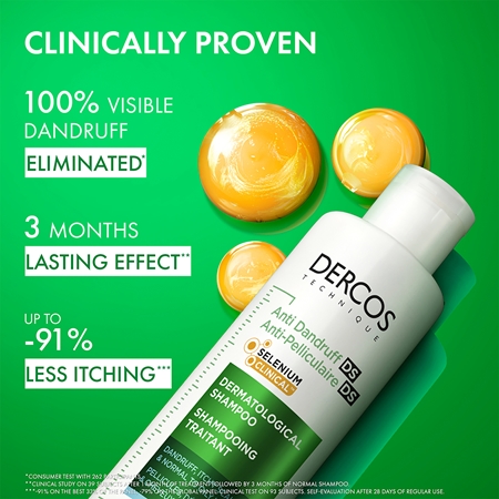Vichy Dercos Anti-Dandruff szampon przeciwłupieżowy do włosów normalnych i przetłuszczających się