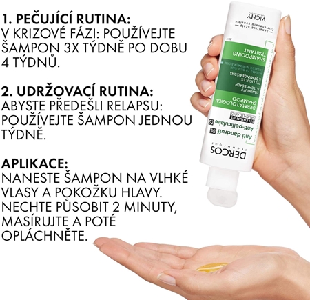 Vichy Dercos Anti-Dandruff šampon proti lupům pro normální až mastné vlasy