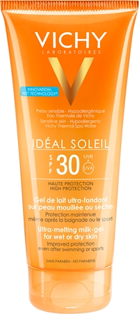 Vichy Idéal Soleil gel-latte ultra-fondente per pelli umide o secche SPF 30