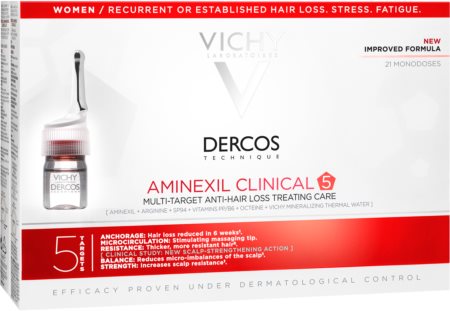 Vichy Dercos Aminexil Clinical 5 cílená péče proti vypadávání vlasů pro ženy