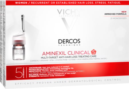 Vichy Dercos Aminexil Clinical 5 στοχευμένη φροντίδα κατά της τριχόπτωσης για γυναίκες