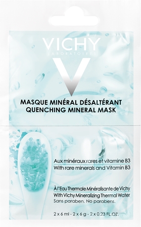 Vichy Mineral Masks drėkinamoji veido kaukė maža pakuotė
