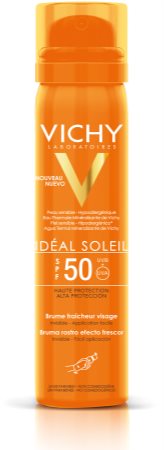 Vichy Idéal Soleil spray bronzeador refrescante para o rosto SPF 50
