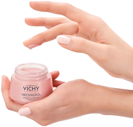 Vichy Neovadiol Rose Platinium crema giorno illuminante e rinforzante per pelli mature