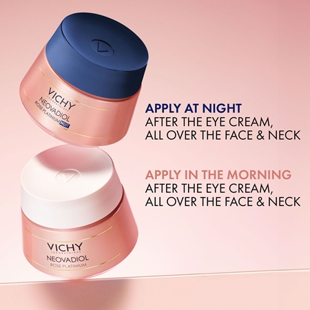 Vichy Neovadiol Rose Platinium verhelderende en herstellende nachtcrème voor Rijpe Huid
