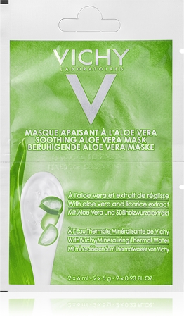 Vichy Mineral Masks maschera lenitiva viso con aloe vera
