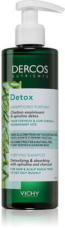 Vichy Dercos Detox Rensende shampoo der er afgiftende   Til hår, der hurtigt bliver fedtet