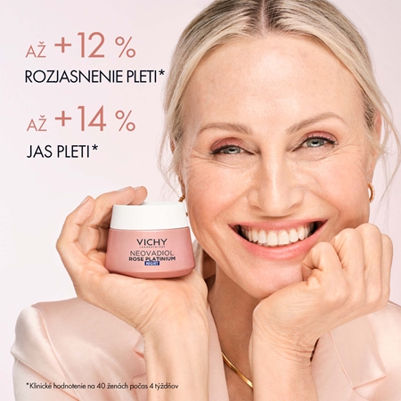 Vichy Neovadiol Rose Platinium rozjasňujúci a obnovujúci nočný krém pre zrelú pleť