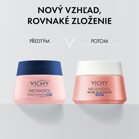Vichy Neovadiol Rose Platinium rozjasňujúci a obnovujúci nočný krém pre zrelú pleť