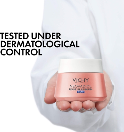 Vichy Neovadiol Rose Platinium cremă de noapte cu efect de iluminare și de regenerare pentru ten matur