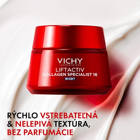Vichy Liftactiv Collagen Specialist 16 Night spevňujúci nočný krém proti vráskam