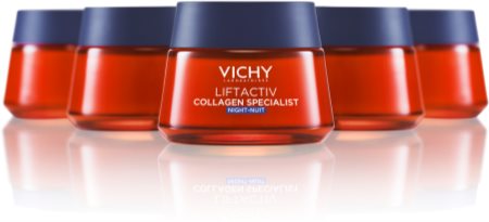Vichy Liftactiv Collagen Specialist kiinteyttävä ja ryppyjä ehkäisevä yövoide