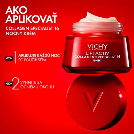 Vichy Liftactiv Collagen Specialist 16 Night spevňujúci nočný krém proti vráskam