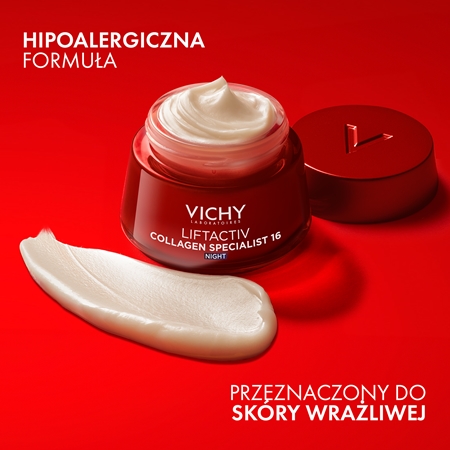 Vichy Liftactiv Collagen Specialist 16 Night krem ujędrniający na noc przeciw zmarszczkom