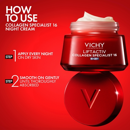 Vichy Liftactiv Collagen Specialist 16 Night učvršćujuća noćna krema protiv bora