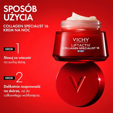 Vichy Liftactiv Collagen Specialist 16 Night krem ujędrniający na noc przeciw zmarszczkom