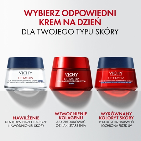 Vichy Liftactiv Collagen Specialist 16 Night krem ujędrniający na noc przeciw zmarszczkom