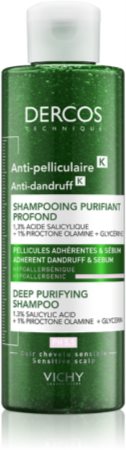 Vichy Dercos Anti-Dandruff hilsettä ehkäisevä shampoo kuoriva vaikutus
