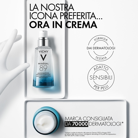 Vichy Minéral 89 crema idratante viso 72 ore