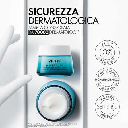Vichy Minéral 89 crema idratante viso 72 ore