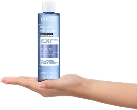 Vichy Dercos Mineral Soft Energigivande schampo för alla hårtyper