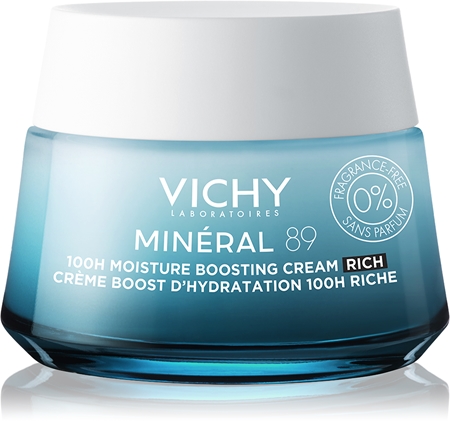 Vichy Minéral 89 bohatý hydratační krém bez parfemace