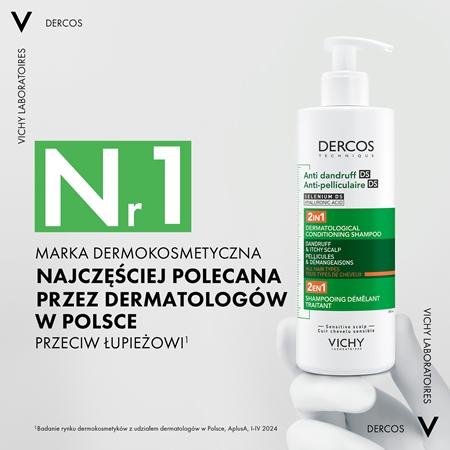 Vichy Dercos Anti-Dandruff szampon z odżywką 2w1 przeciw łupieżowi