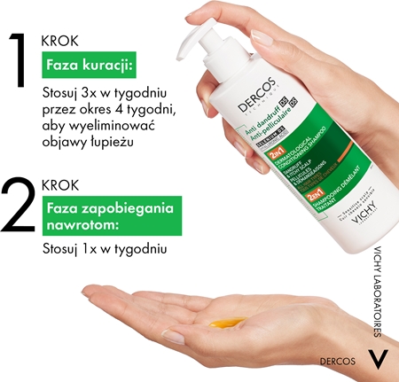 Vichy Dercos Anti-Dandruff szampon z odżywką 2w1 przeciw łupieżowi