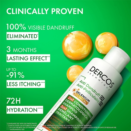 Vichy Dercos Anti-Dandruff szampon z odżywką 2w1 przeciw łupieżowi