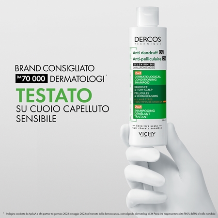 Vichy Dercos Anti-Dandruff shampoo e balsamo 2 in 1 contro la forfora