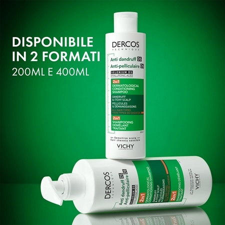 Vichy Dercos Anti-Dandruff shampoo e balsamo 2 in 1 contro la forfora