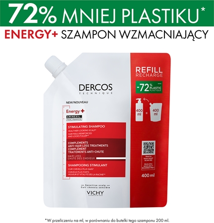 Vichy Dercos Energy + szampon wzmacniający przeciw wypadaniu włosów