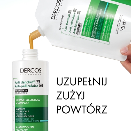 Vichy Dercos Anti-Dandruff szampon przeciwłupieżowy do włosów normalnych i przetłuszczających się